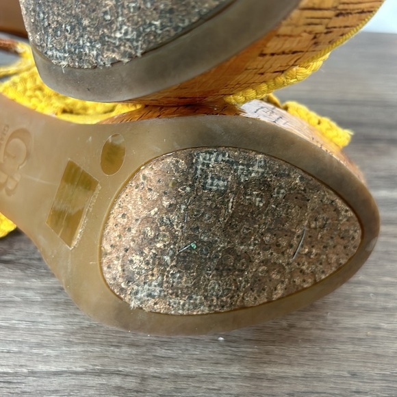 GIANNI BINI WOMEN HEELED SANDALS MUSTARD COLOUR IN SIZE 6M - Picture 7 of 9